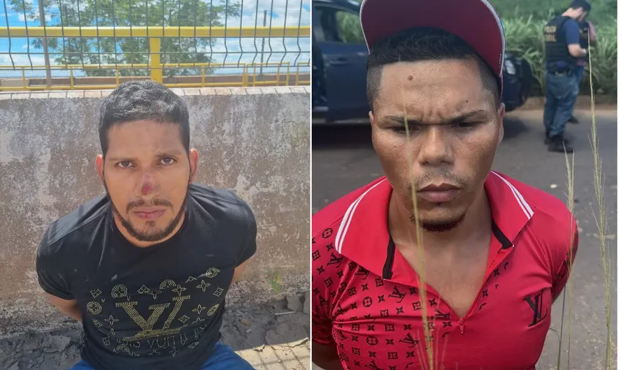 Rogério e Deibson foram recapturados no Pará ?- Foto: Divulgação/PF