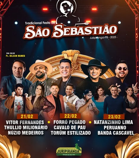 divulgação oficial da festa de São Sebastião 2025