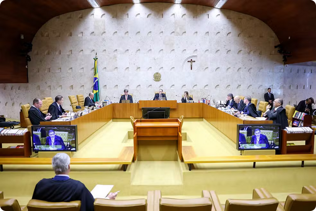 Ministros do STF durante julgamento nesta quinta-feira (20), em Brasília. ? Foto: Gustavo Moreno/STF 